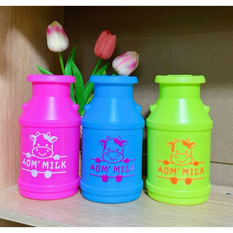 กระปุกออมสินพลาสติก ถังนม