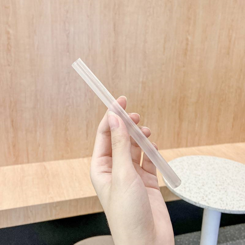 หลอดดูดน้ำพลาสติก หลอดใส่ขวดน้ำ หลอด หลอดใส ยาว 32 ซม หางงอได้ - รูปที่ 3