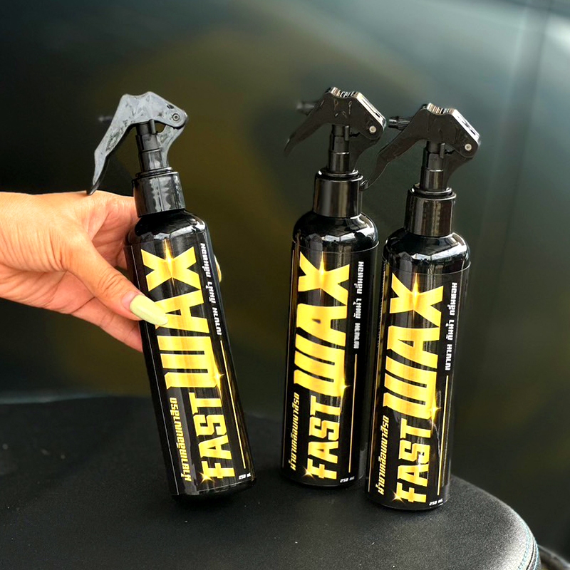 ซื้อ 1 แถม 1 FAST WAX น้ำยาเคลือบเงา+เช็ดยางดำ รวม 400ML. เคลือบรถ สเปรย์เครือบแก้ว สเปรย์เคลือบเงา - 1