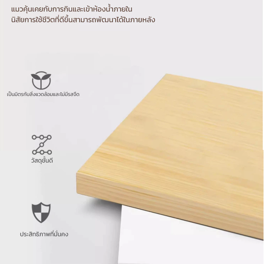 Cat Villa วิลล่าแมว บ้านแมว คอนโดแมว บ้านแมว กรงแมว ระบายอากาศได้ดี ไม่ร้อน กรงแมว กรงแมวแบบใหญ่ๆ thumbnail 8
