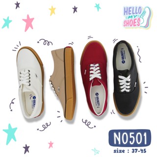รองเท้าผ้าใบผูกเชือก พื้นยางพารากันลื่น รุ่น NO501 สินค้าตรง…
