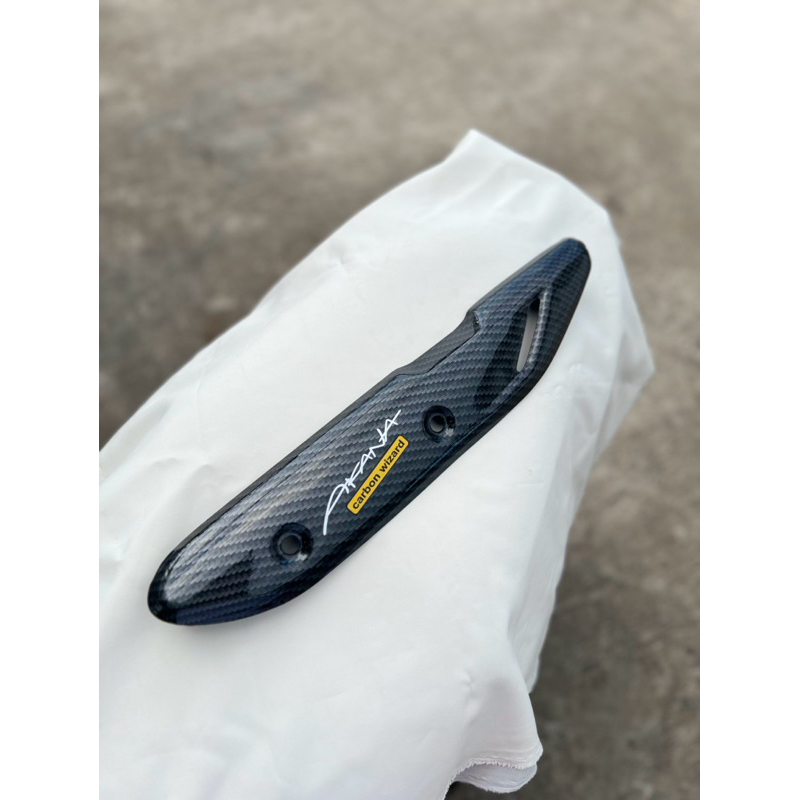 กันร้อน บังท่อ ฝาครอบท่อ Wave110i ปี 2013-2025 เคฟล่า 5D แถมสติ๊กเกอร์ Akana จัดส่งวันต่อวัน