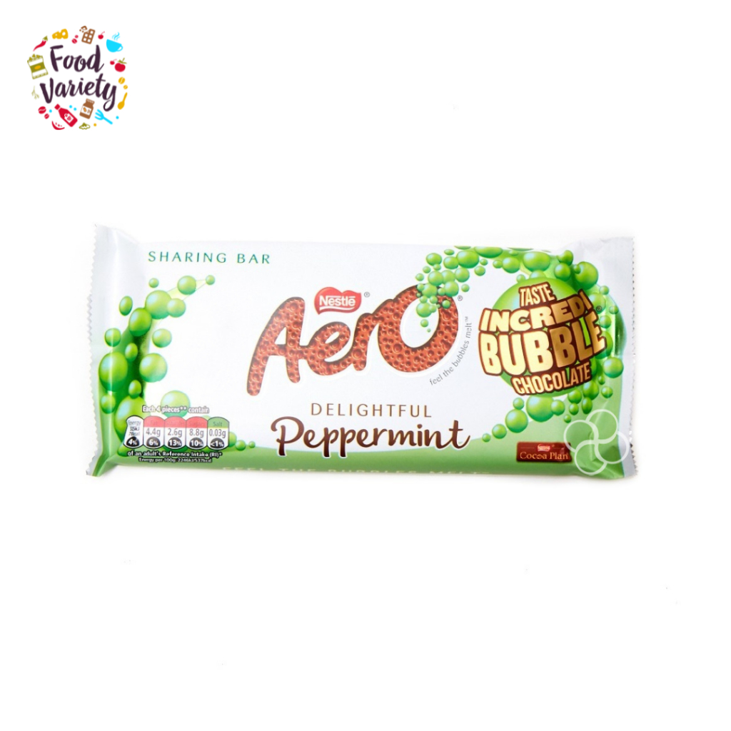 [BestBefore 30Aug2026] Nestle Aero Delightful Peppermint Chocolate Bubble Bar 90g