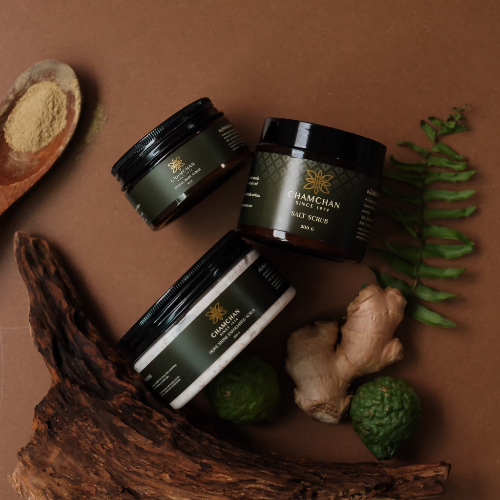 [2แถม1] CHAMCHAN DETOX BODY SET เช็ทสครับผิวกายฉบับนางงาม แบบเต็มรุปแบบ