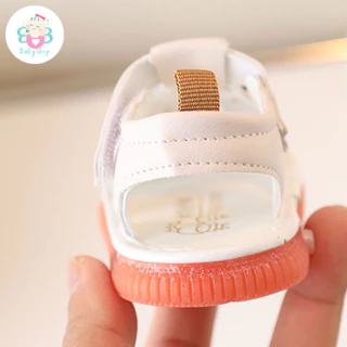 รองเท้าเด็ก รัดส้น ลายหมีน่รัก หนังนุ่ม ใส่สบายเดินง่าย 588