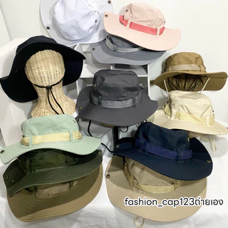 🌳หมวกเดินป่า หนา 2 ชั้นใส่เย็นสบาย แคมป์ปิ้เง↓ ⛺️ใส่ไปเที่ยวที่ไหนก็สวยเท่ บังแดด สไตล์วินเทจ มีพร้อมส่งค่ะอยู่ กทม