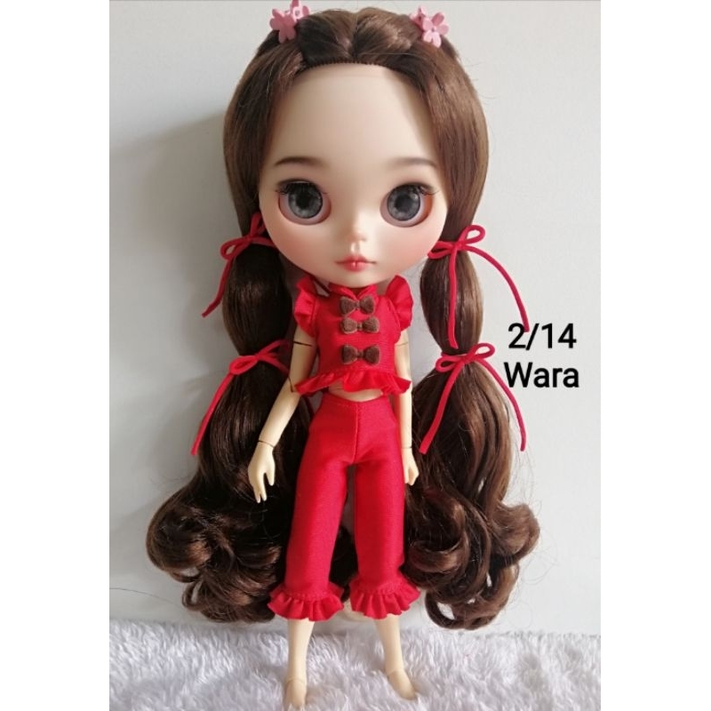 ชุดแฟชั่นบลายธ์​ ชุดจีน​ ชุดกี่เพ้า​ (ราคาเฉพาะชุดไม่รวมตุ๊กตา)​