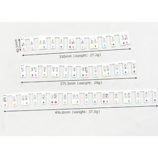 สติ๊กเกอร์เปียโนซิลิโคน ถอดออกได้ โน้ตคีย์บอร์ดเปียโน 61 และ 88 คีย์