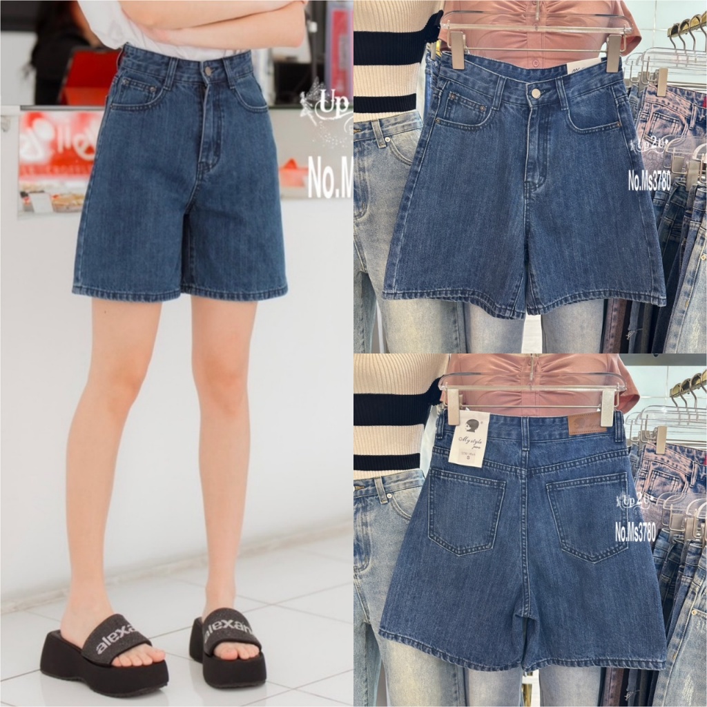 (SALE) N3780# กางเกงยีนส์ขา 3ส่วน