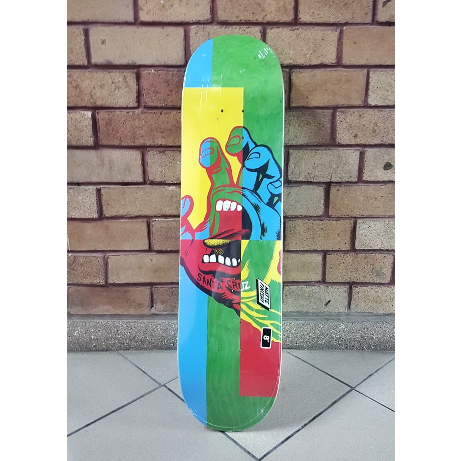 Santa Cruz Screaming Hand Blocker Skateboard Deck 8"