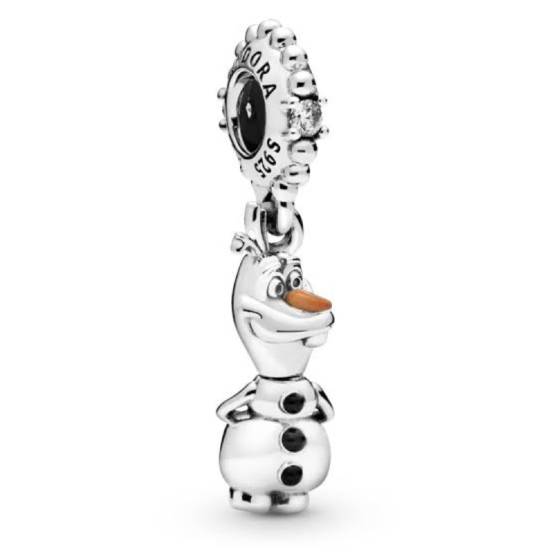 ⭐️(พร้อมส่ง)⭐️ติ้งโอลาฟ PANDORA Disney Frozen Olaf Dangle Charm ของเเท้100%