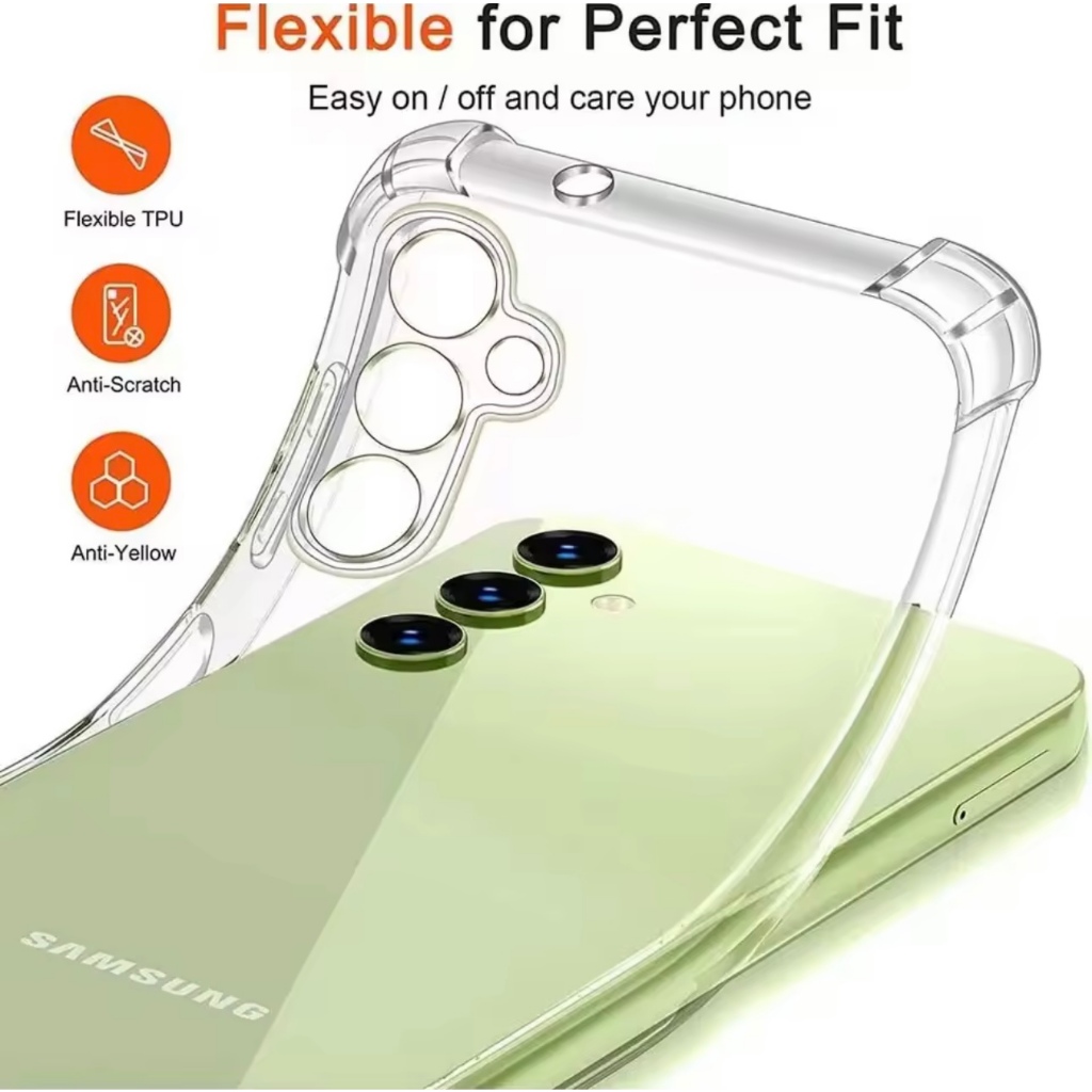 เคสใสนิ่ม กันกระแทก คลุมกล้อง Case สำหลับ Samsung galaxy A15 5G A25 5G A35 5G