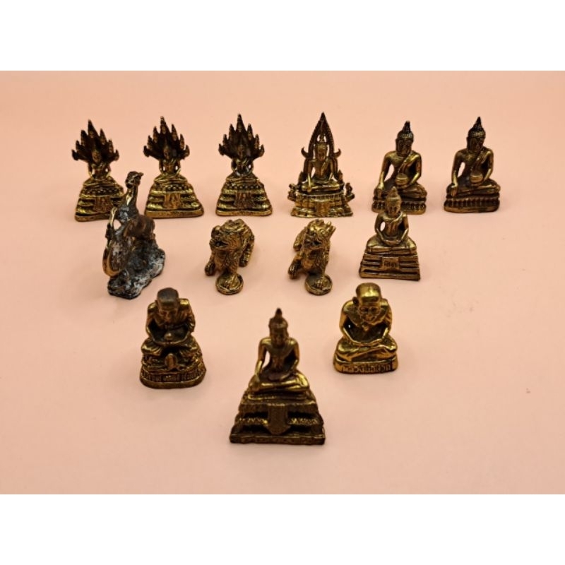 องค์พระโลหะทองเหลือง 13 องค์(JJJ-  3)