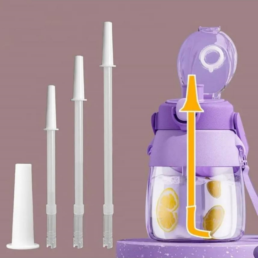 หลอดดูดน้ำพลาสติก หลอดใส่ขวดน้ำ หลอด หลอดใส ยาว 32 ซม หางงอได้ - รูปที่ 5