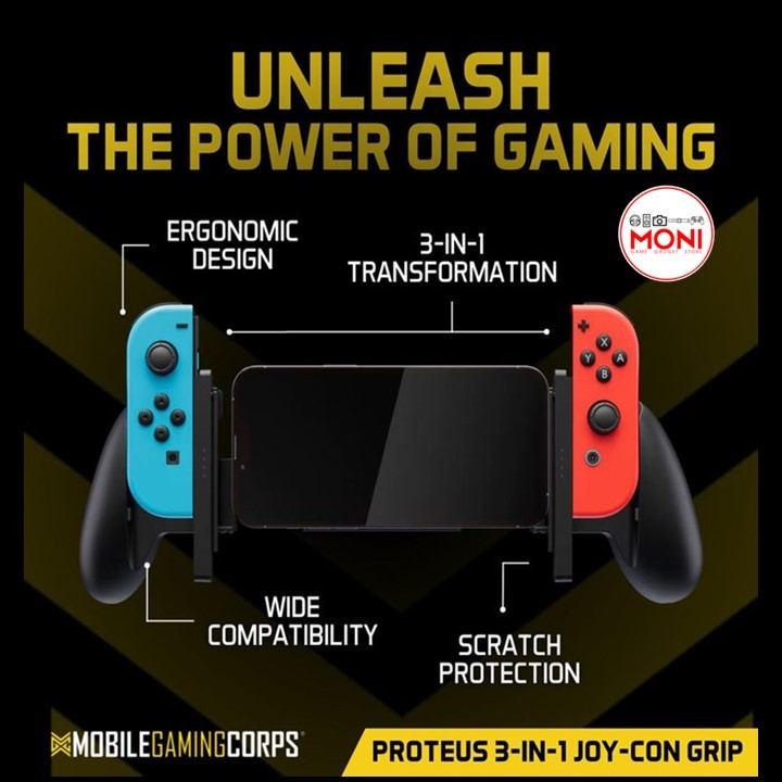 MGC Proteus 3-in-1 JoyCon Grip .ใช้ได้ทั้ง Nintendo Switch และมือถือ