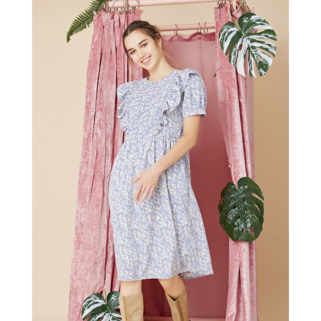 Nitan (นิทาน) เดรสให้นม ชุดคลุมท้อง รุ่น Chloris Maternity and Nursing Dress