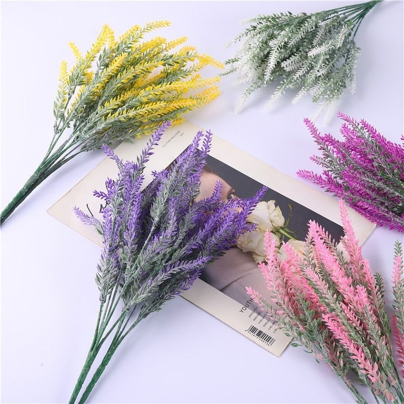 (พร้อมส่ง) ช่อดอกลาเวนเดอร์  มี 7 สีจ้า