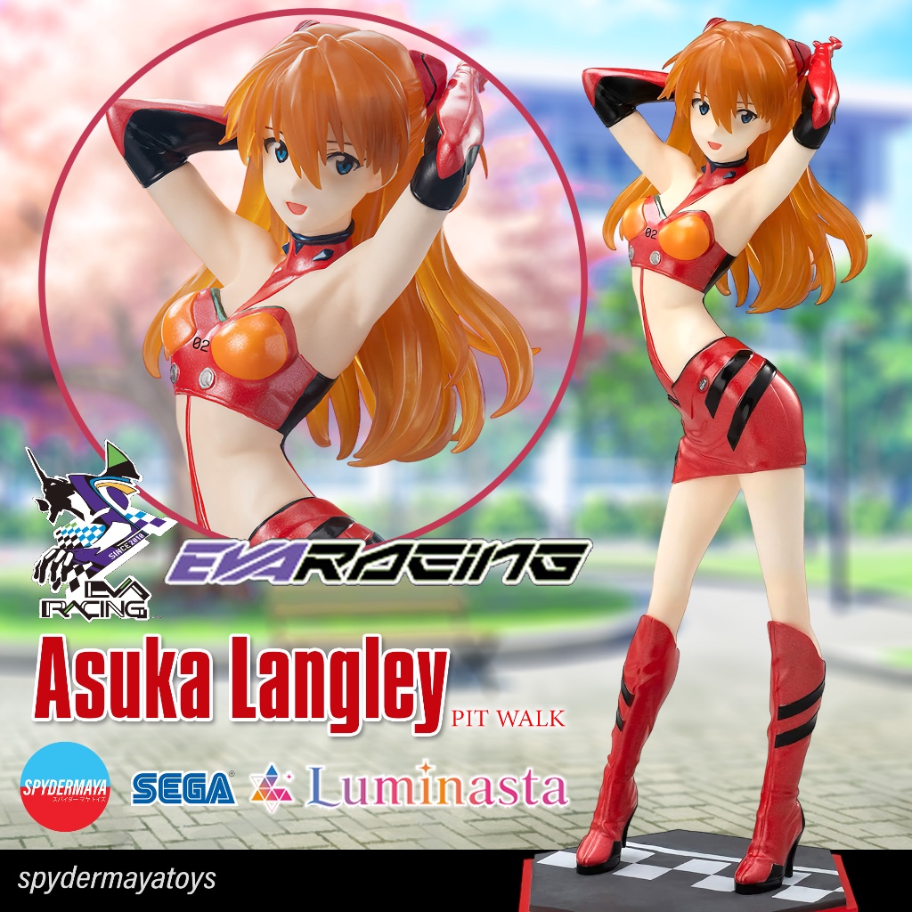 [พร้อมส่ง] ฟิกเกอร์ Asuka Langley PIT WALK Luminasta - EVA Racing - SEGA