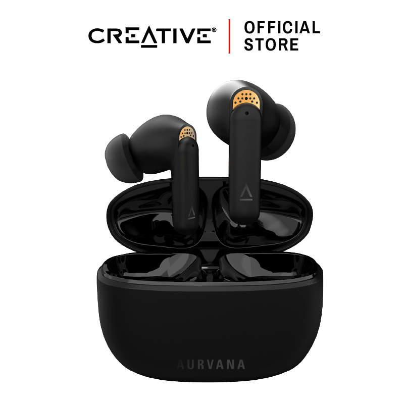 CREATIVE หูฟัง Aurvana Ace หูฟังอินเอียร์ True Wireless Bluetooth® LE Audio, aptX™ Adaptive, xMEMS