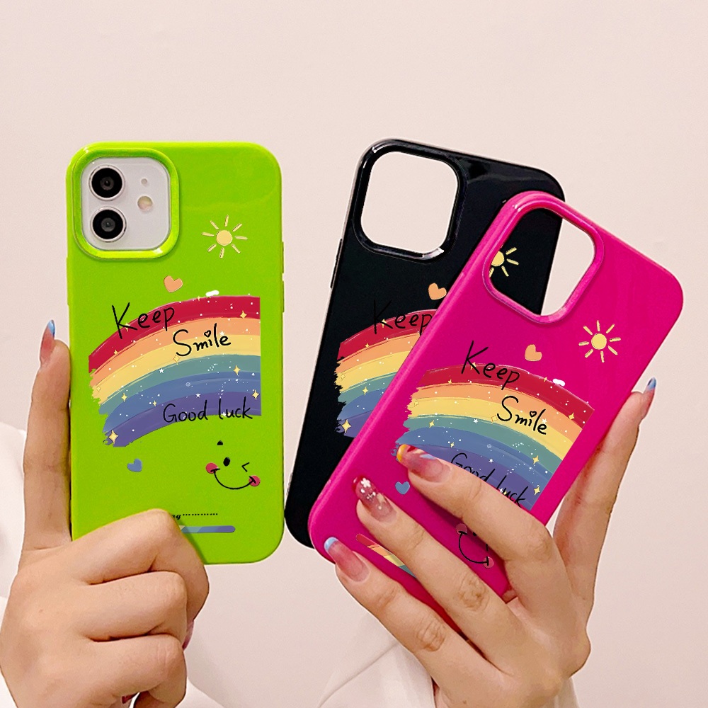 หุ้นไทย เคสซิลิโคนทาสีคุณภาพสูง for iPhone 11 7 8 Plus 12 13 14 15 Pro Max XR XS Max 8 7P SE 14 15 Pro กรณีทาสีการ์ตูน