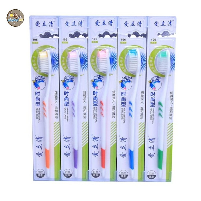 แปรงสีฟัน ผู้ใหญ่ แปรงสีฟันขนนุ่ม แหลมคม ทำความสะอาดช่องปาก //คุ้มค่า//