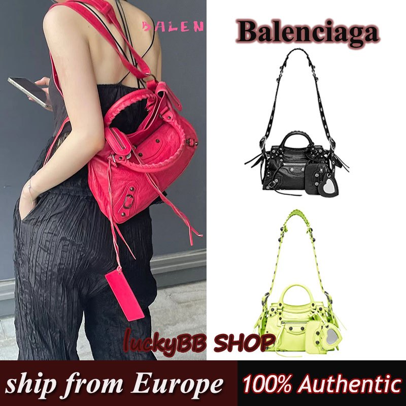 Balenciaga Neo Cagole กระเป๋าไหล่ข้ามตัว กระเป๋าถือ ของแท้100%
