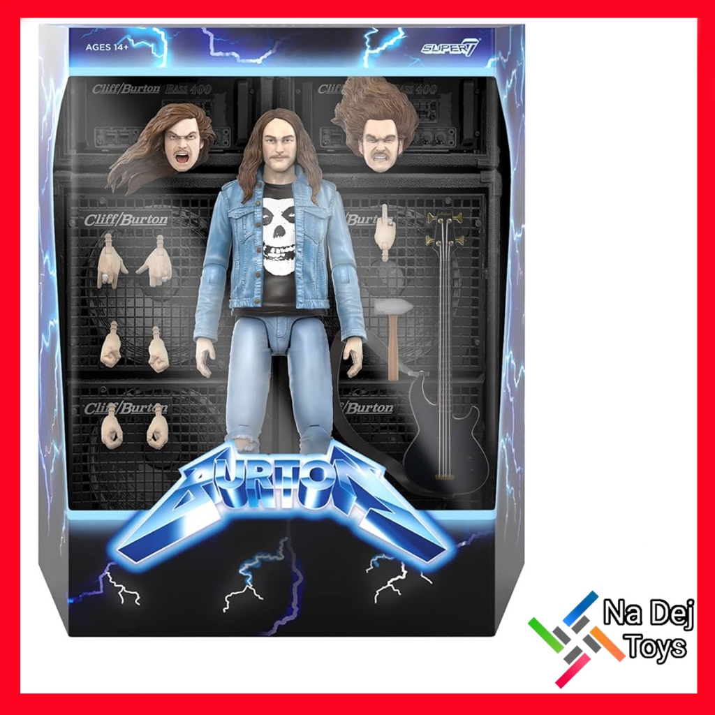 Cliff Burton Super7 7" Figure คลิฟฟ์ เบอร์ตัน ซุปเปอร์ 7 ขนาด 7 นิ้ว ฟิกเกอร์