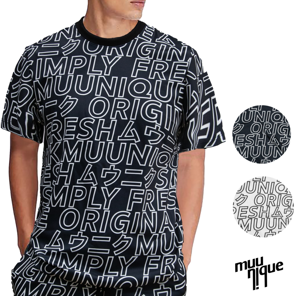 MUUNIQUE JP.T-shirt เสื้อยืด รุ่น Text MNQ
