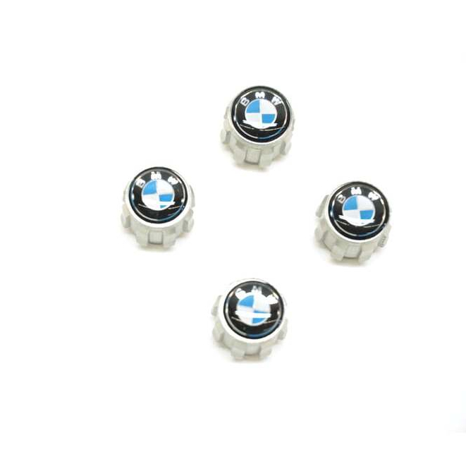 ฝาปิดวาล์วเติมลมโลโก้ BMW 36122447401 1กล่องมี4อัน