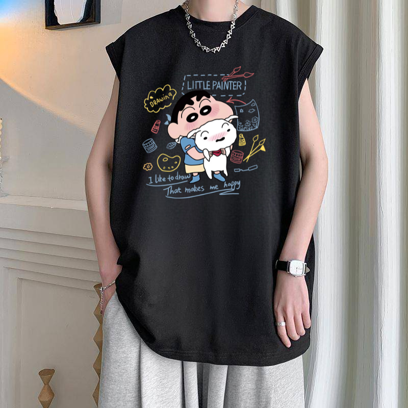 OP60 เสื้อแขนกุดสีขาวผู้หญิงหลวม ๆ ฤดูร้อนใหม่เสื้อกั๊กเสื้อยืด ผู้หญิง ES.SHOP28