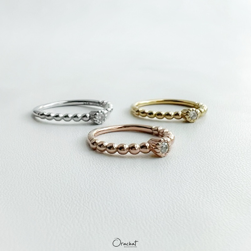 Nora 100 H&A ring. (แหวนเงินแท้ งานผลิตเอง ใส่ลุยได่ ไม่ลอกไม่ดำ)
