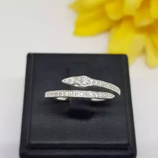 Memorine Jewelry แหวนเงินแท้ 925 ฝังเพชรสวิส(CZ) : ONLR385