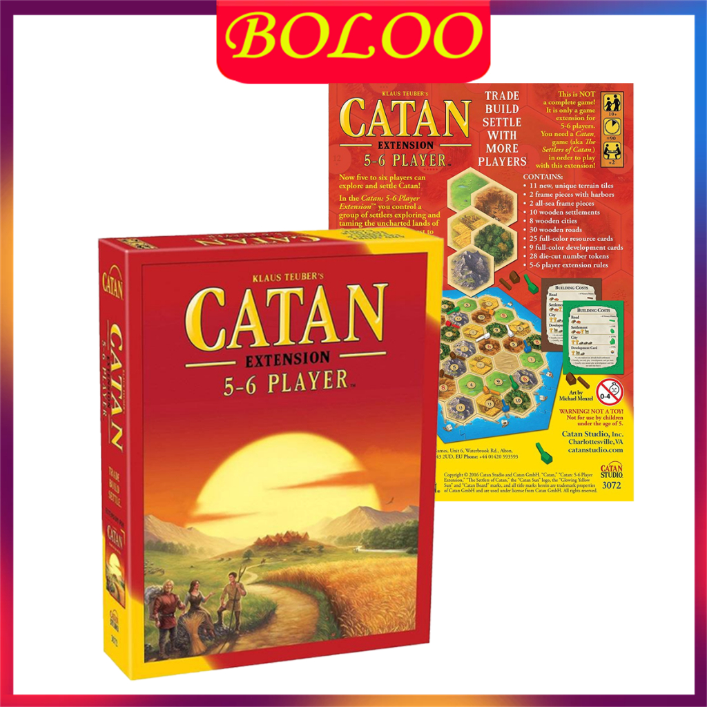 Catan board game-บอร์ดเกมส์คาทาน เล่นได้ถึง 5-6คน