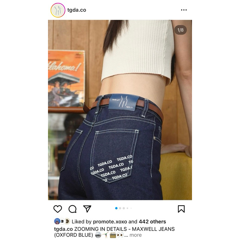 ❌ sold out ส่งต่อ maxwell jeans จากร้าน tgda.co