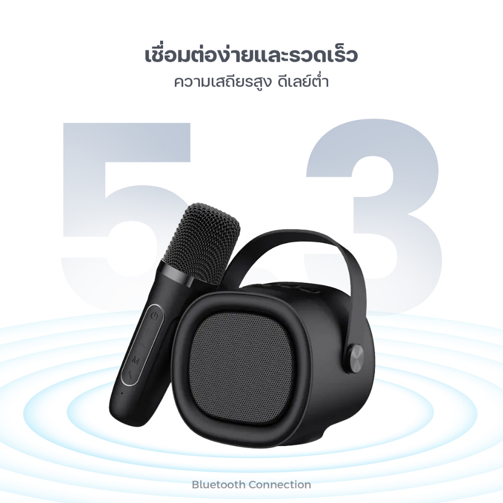 HAVIT ลำโพงบลูทูธ ไร้สาย มาพร้อมไมโครโฟน SK819 ขนาดเล็ก น้ำหนักเบา พกพาสะดวก