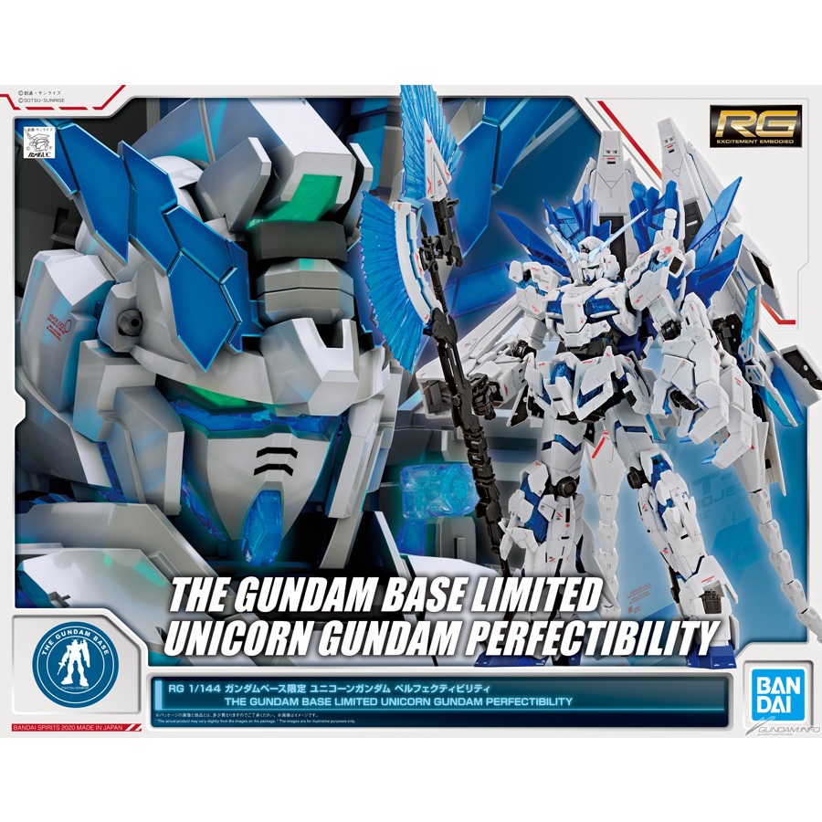 มีของพร้อมส่ง Bandai  RG 1/144 Unicorn Gundam Perfectibility [Gundam Base Limited]