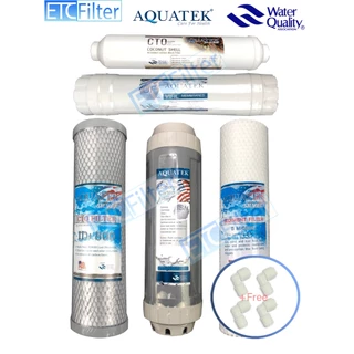 ชุดไส้กรอง Aquatek 5-6 ขั้นตอน มีแบบ UF ให้เลือก