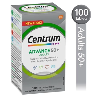 เซนทรัม Centrum Advance Multivitamin for Men/Women วิตามินรวม ผู้ใหญ่/ผู้หญิง/ผู้ชาย