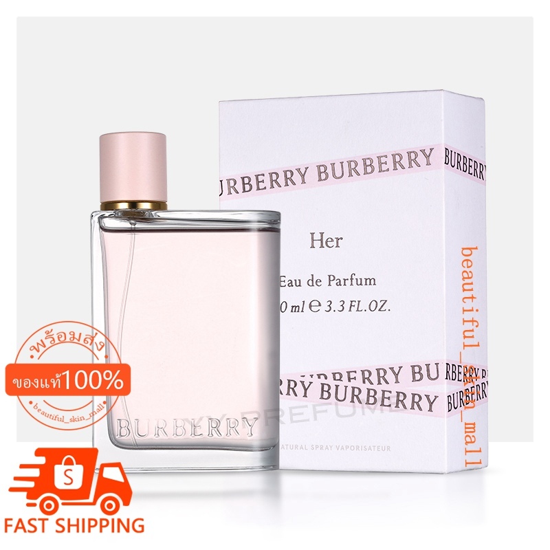 100%ของแท้ Burberry Her Eau De Parfum EDP/EDT 100ML น้ำหอมผู้หญิง