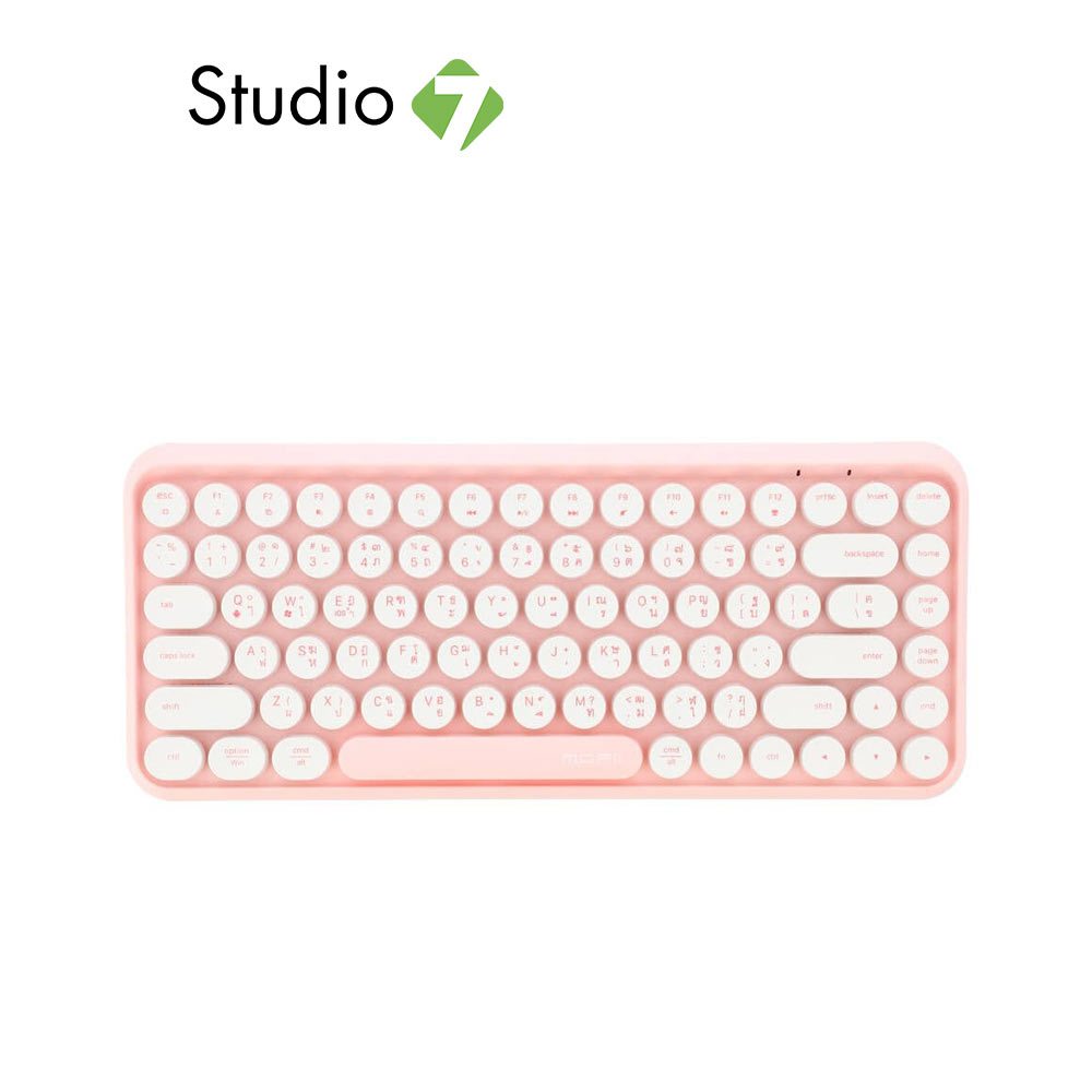 คีย์บอร์ดไร้สาย MOFii Bluetooth Keyboard Waffle Pink (TH/EN) By Studio7