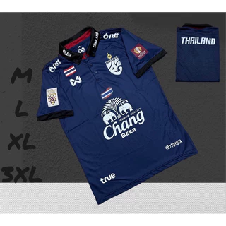เสื้อบอลเสื้อกีฬาทีมไทยมีแค่เสื้อชายหญิงใส่ได้ผ้านิ่มเย็นใส่สบายขนาดไซร้M L XL 3XL