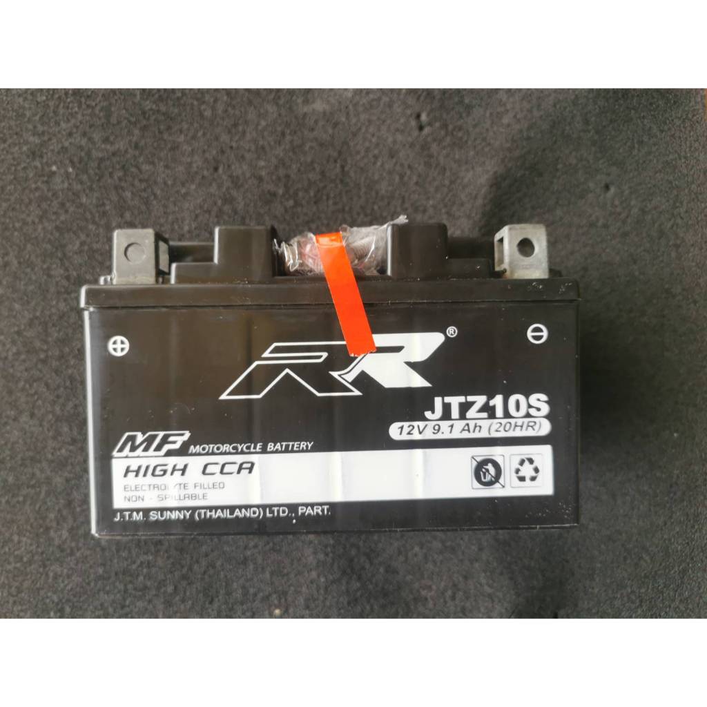 แบตเตอรี่ BIGBIKE แบตมอเตอร์ไซค์ บิ๊กไบค์ RR JTZ10S 12V 9.1Ah Forza300 Z650 ZX10R MT07 MT09 R1 R6