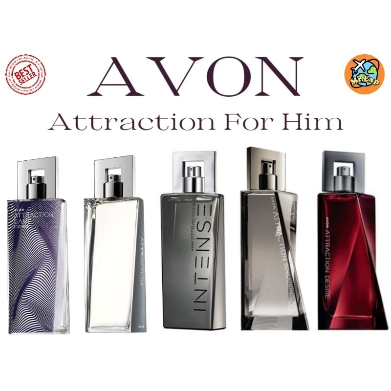 AVON ATTRACTION Series For Him น้ำหอมเอวอนสำหรับผู้ชาย ⭐ EDT For Men 75 ML