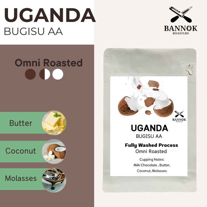 เมล็ดกาแฟคั่ว 🇺🇬 Uganda Bugisu AA - Bannok Coffee Roaster