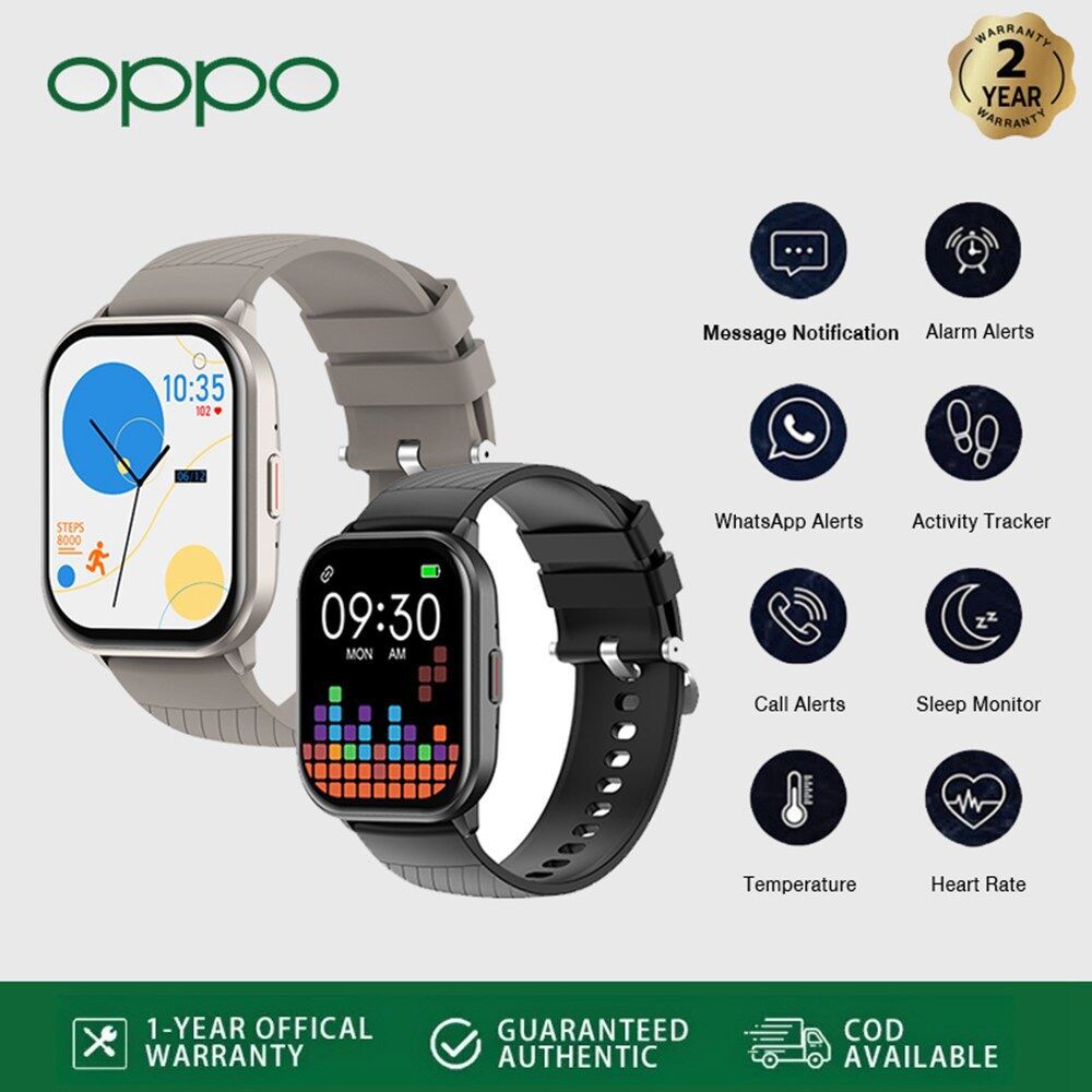 นาฬิกาสมาร์ทวอร์ซของแท้ OPPO สามารถวัดอัตราการเต้นของหัวใจ การนอนหลับ ออกซิเจนในเลือด โหมดกีฬาต่างๆ สินค้ากันน้ำ