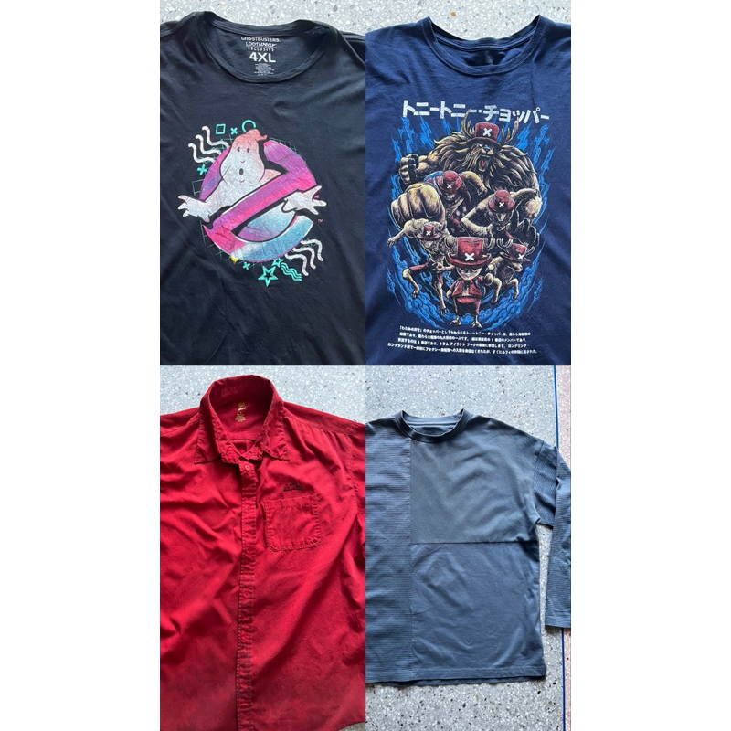เสื้อยืด ghostbuster, one piece(chopper) ,เชิ้ต pizza hut