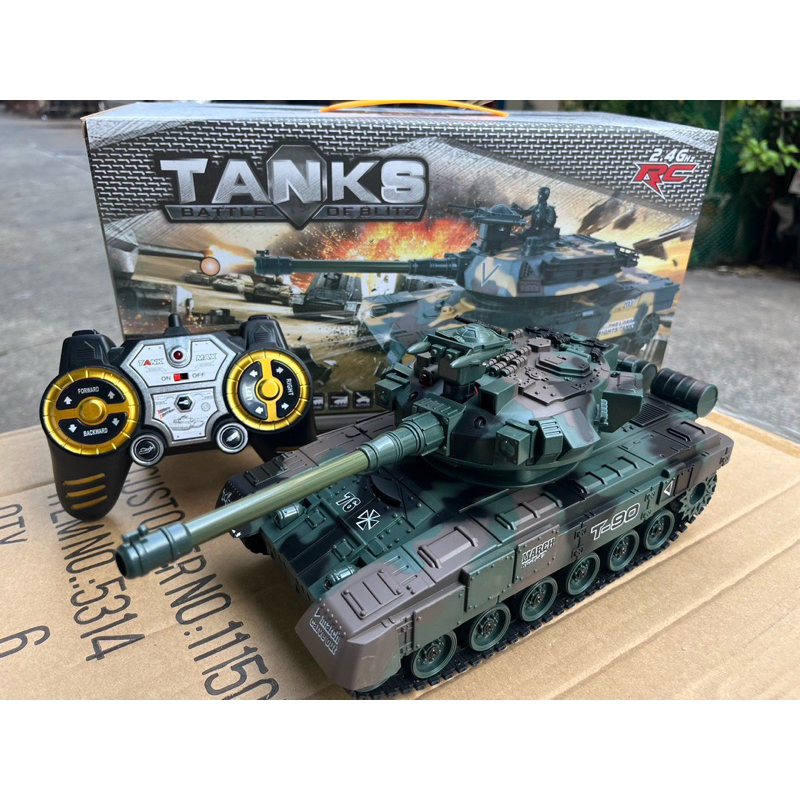 รถถังบังคับวิทยุT90 ยิงลูกBBได้จริง 2.4GHz ขับเคลื่อนตีนตะขาบสายพานรายละเอียดสวยแบตเตอรี่ชาร์จอุปกรณ์พร้อมเล่น - รูปที่ 2