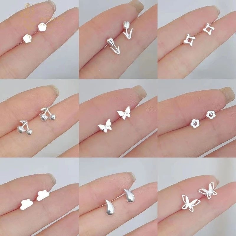 Minimal Earrings ต่างหู ต่างหูเงินแท้ S925 มินิมอล ขนาดเล็กน่ารัก หลายแบบ เครื่องประดับ ผู้หญิง เด็กผู้หญิง ประจำวัน