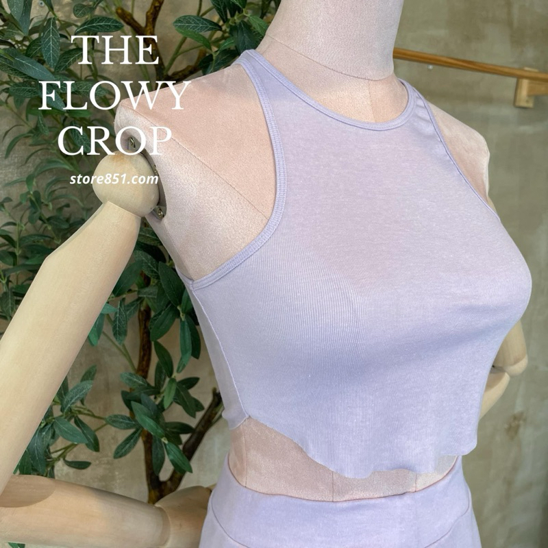 flowy crop top 〰️ store851
