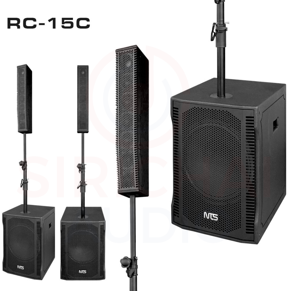 ลำโพงซับคอลั่มActive NTS รุ่น RC15C ชุดตู้ลำโพงคอลั่ม2.5นิ้ว(6ดอก) + ซับวูฟเฟอร์15นิ้ว